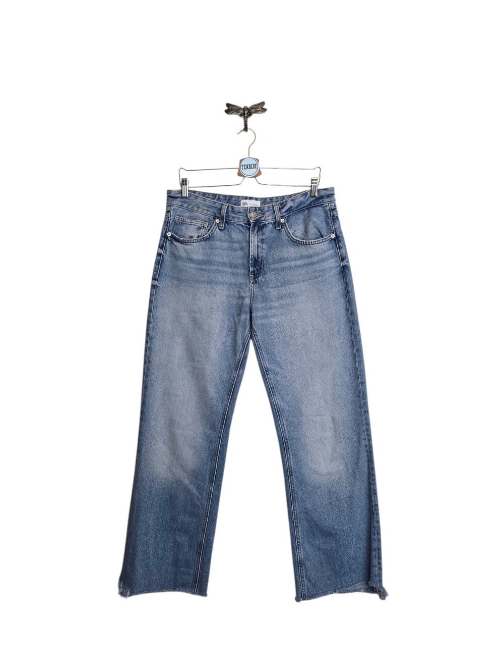 ZARA 10 Mid-Rise Full Length Raw Hem Jean 10 (328/406)